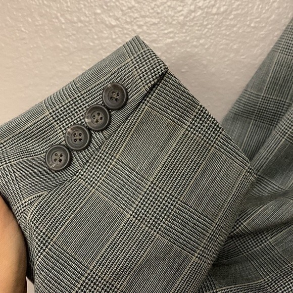 Nordstrom Chaps By Ralph Lauren Mens Virgin Wool Suit Blazer main color Gray - Picture 4 of 16